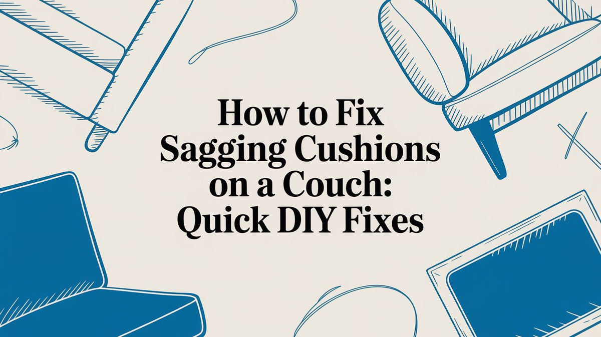 How to fix sagging cushions on a couch: Lasting DIY Fixes – Meliusly