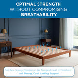 SlatSure Replacement Bed Slats - Vertical Wooden Slatted Bed Base Frame Support