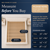 SlatSure Heavy-Duty Horizontal Bed Slats to Prevent Sagging