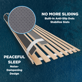 SlatSure Replacement Bed Slats - Vertical Wooden Slatted Bed Base Frame Support