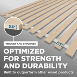 SlatSure™ Classic Bunkie Board — Vertical Bed Slats