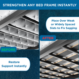 SlatSure Replacement Bed Slats - Vertical Wooden Slatted Bed Base Frame Support