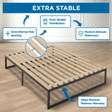 SlatSure Replacement Bed Slats - Vertical Wooden Slatted Bed Base Frame Support