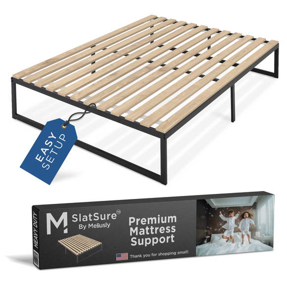 SlatSure Replacement Bed Slats - Vertical Wooden Slatted Bed Base Frame Support