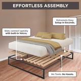 SlatSure Replacement Bed Slats - Vertical Wooden Slatted Bed Base Frame Support