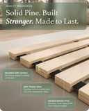 Meliusly Floor Bed Frame – Solid Pine Japanese Floor Bed