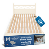 SlatSure Vertical Bed Slats – Heavy Duty Wooden Replacement Slats for Bed Frame & Mattress Support