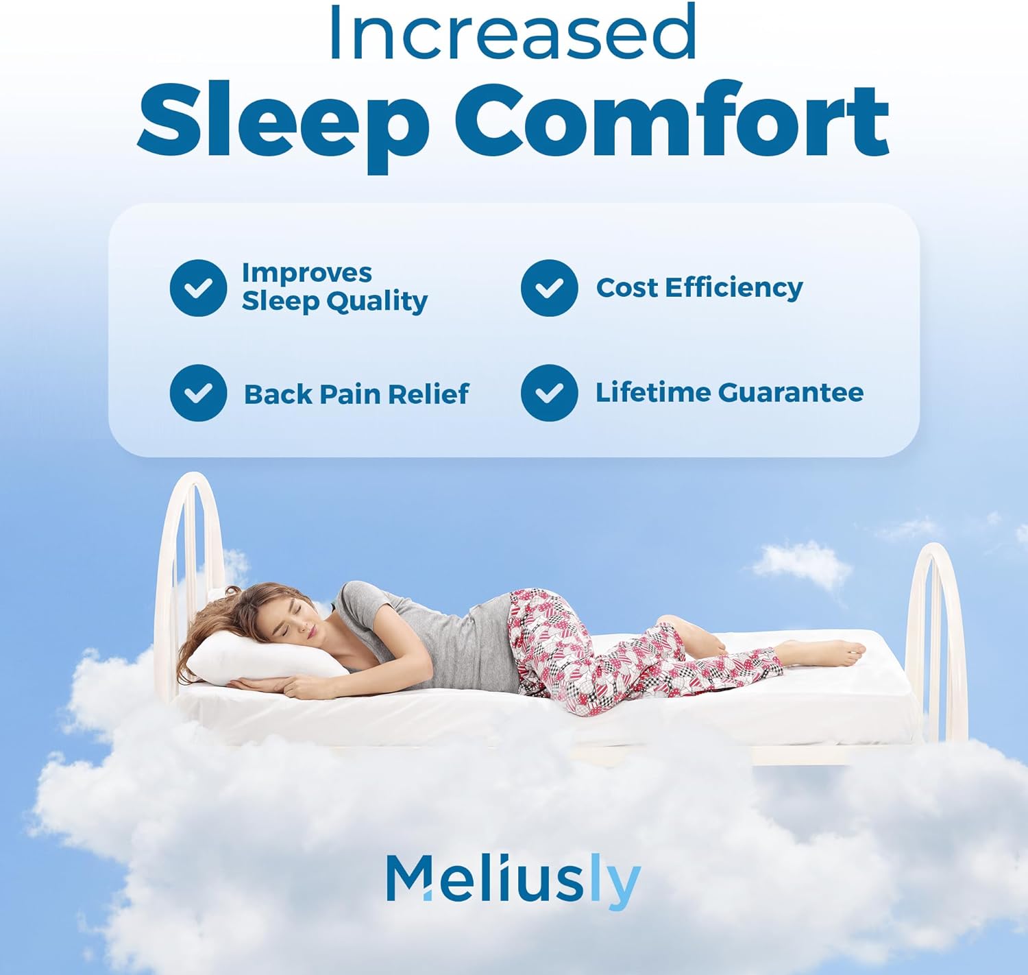 Meliusly® Sagging Mattress Support Pad Patent Pending Mattress
