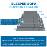 Flex Sleeper Sofa Support Board - Foldable Sleeper Sofa Support for Sofa Bed