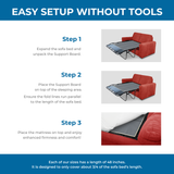 Flex Sleeper Sofa Support Board - Foldable Sleeper Sofa Support for Sofa Bed