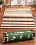 Meliusly Floor Bed Frame – Solid Pine Japanese Floor Bed